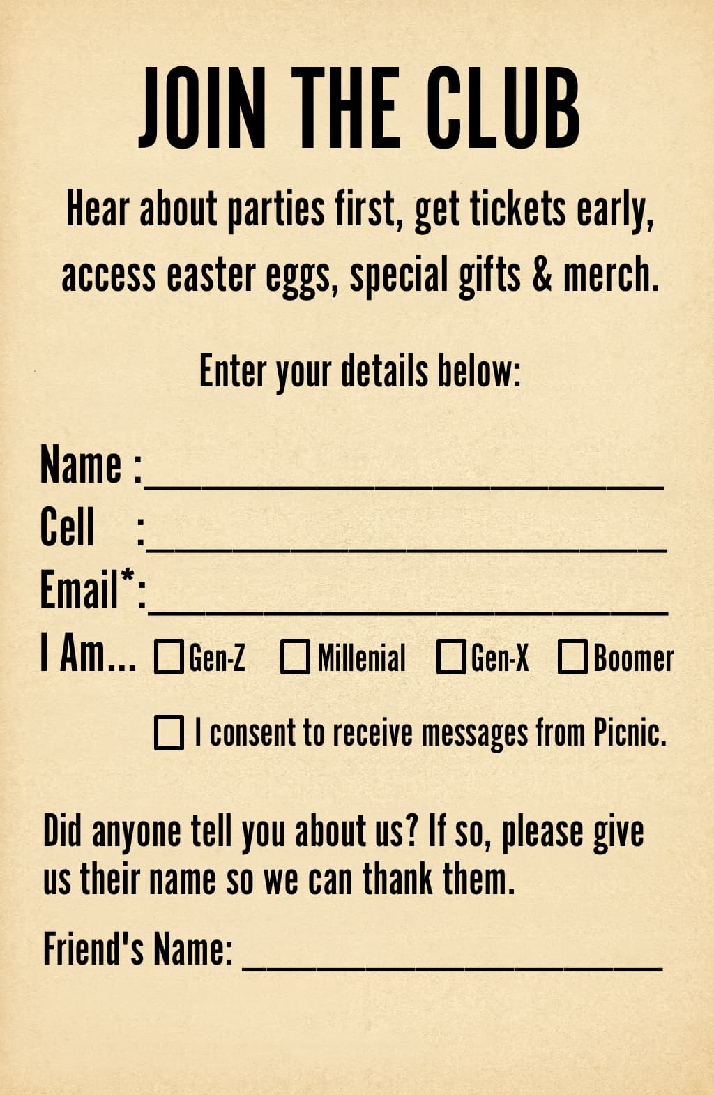 Join the Club